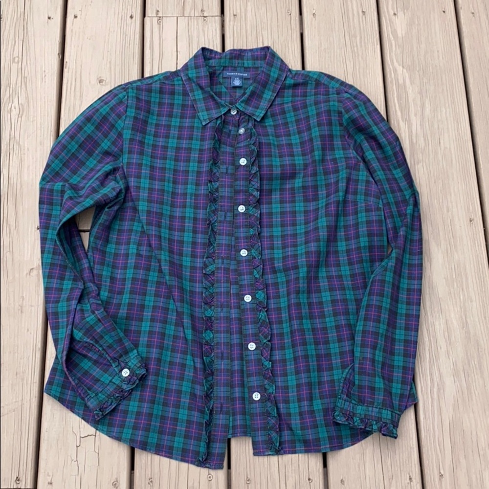 Tommy Hilfiger button down blouse size L
